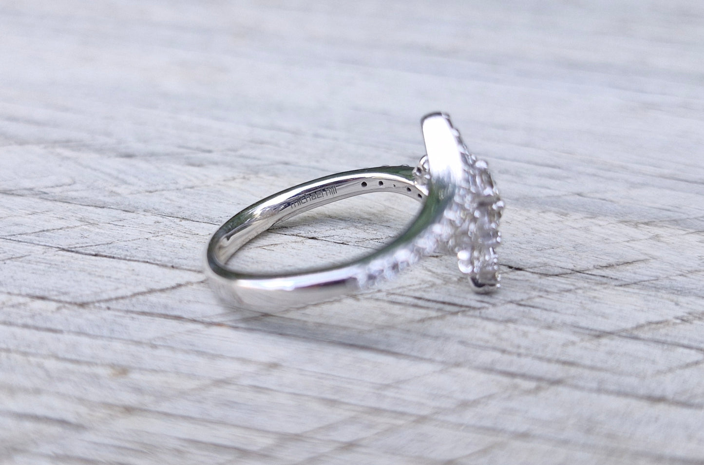 0.50ct Diamond Ring, 10ct White Gold from Michael Hill Jewellers - Size L 1/2