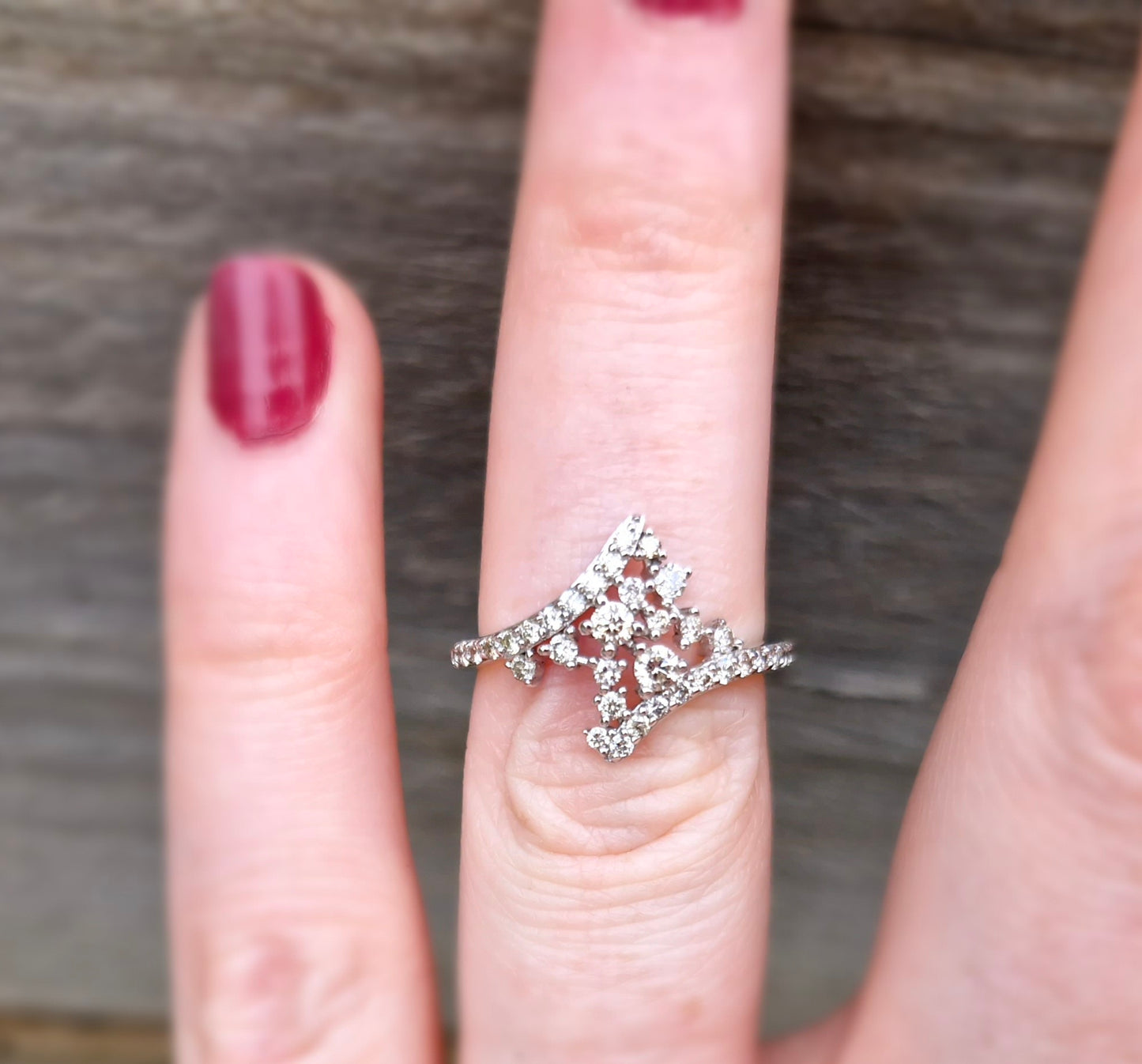 0.50ct Diamond Ring, 10ct White Gold from Michael Hill Jewellers - Size L 1/2