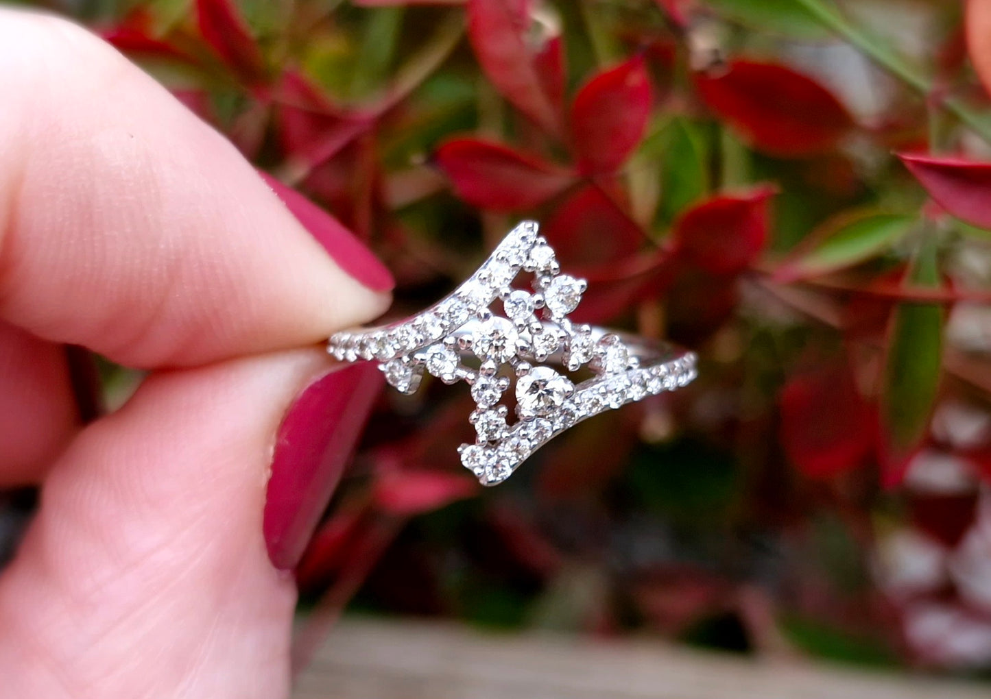 0.50ct Diamond Ring, 10ct White Gold from Michael Hill Jewellers - Size L 1/2