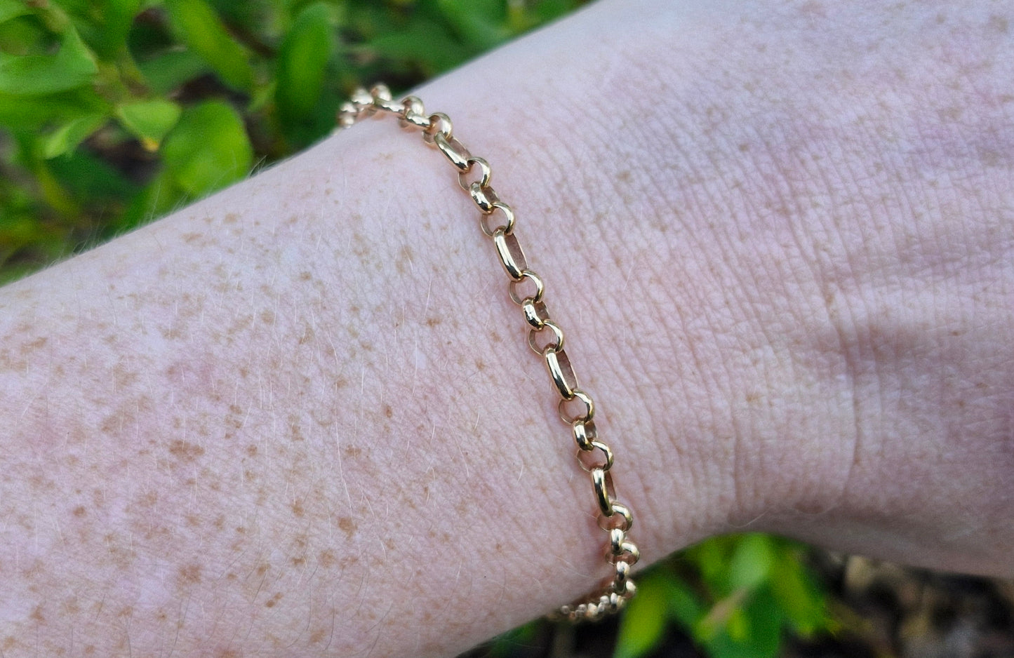 9ct Yellow Gold Padlock Heart Bracelet - *Scrap Price*
