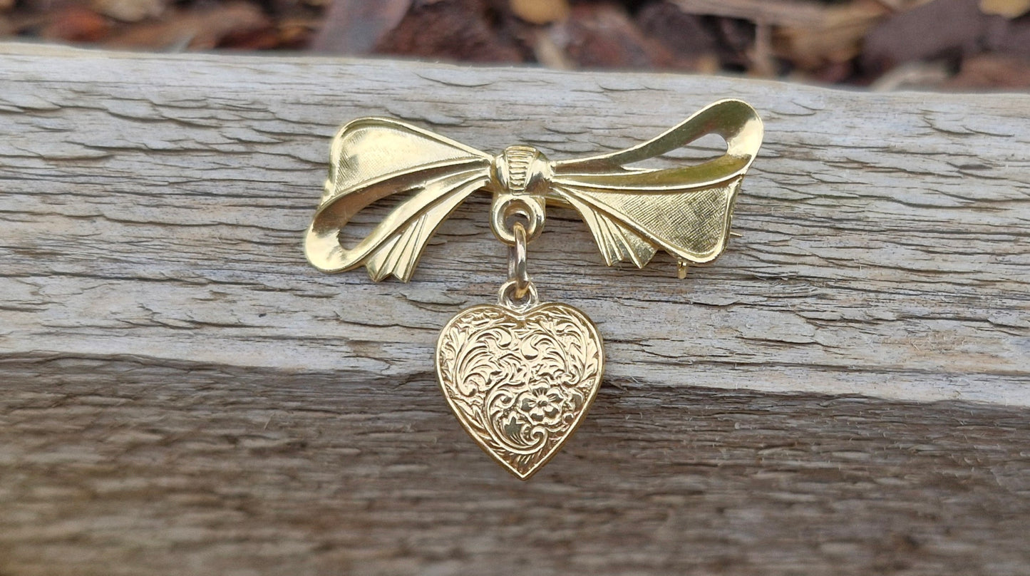 Beautiful 9ct Yellow Gold Vintage Brooch - Conversion Options