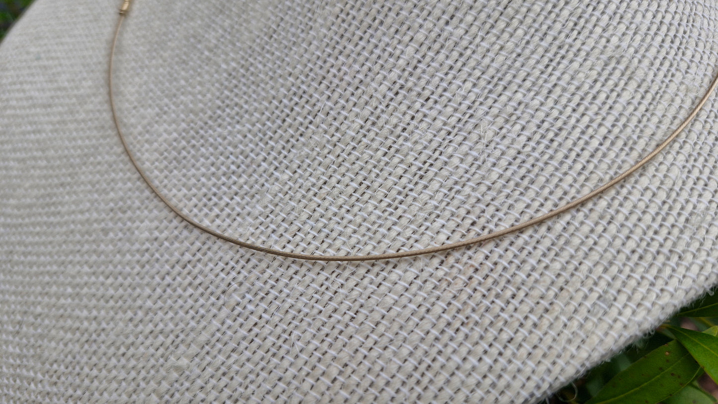 9ct Yellow Gold, Fine Cable Chain, Necklace Choker
