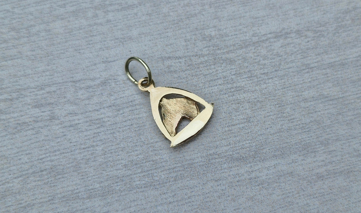 Equestrian Themed, 9ct Gold Vintage Horse Pendant or Charm