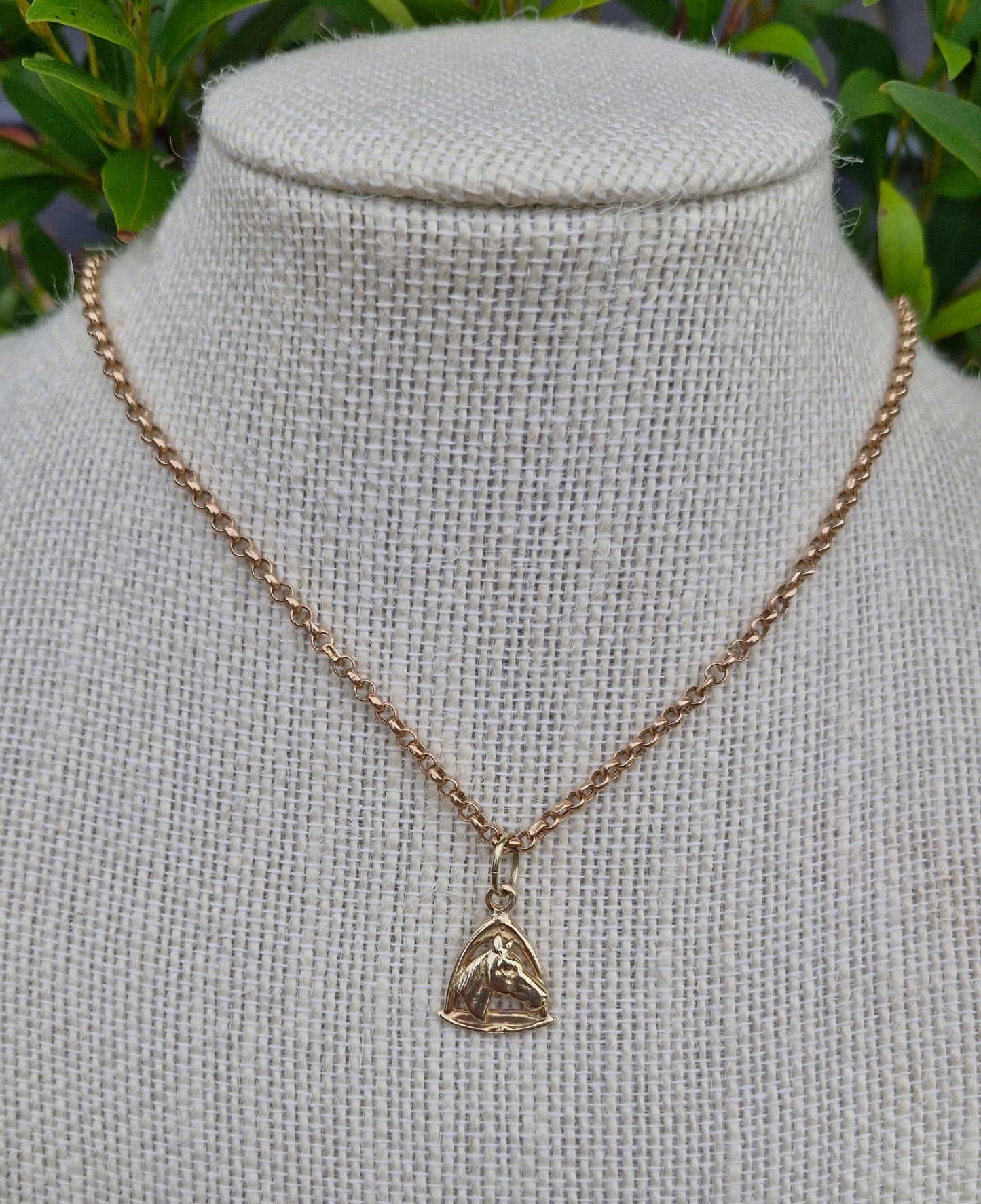 Equestrian Themed, 9ct Gold Vintage Horse Pendant or Charm