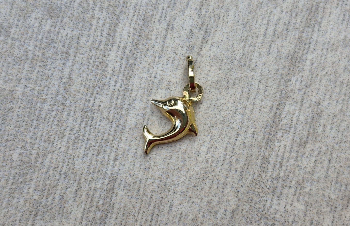 9ct Gold Dolphin & Faith, Hope, Charity - Charm for Bracelet