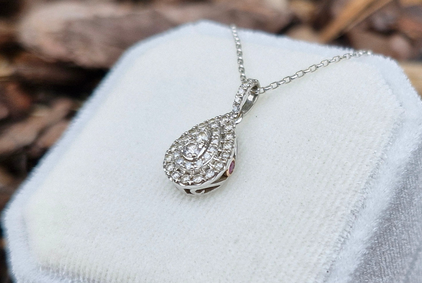 10ct White Gold Diamond Necklace - 50cms - Michael Hill Jewellers