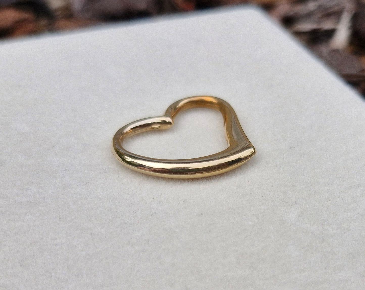 9ct Yellow Gold Heart Pendant