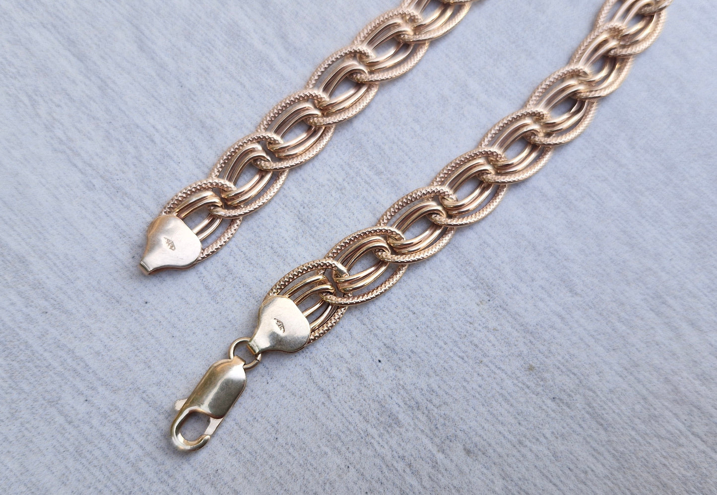 9ct Rose Gold Fancy Link Bracelet