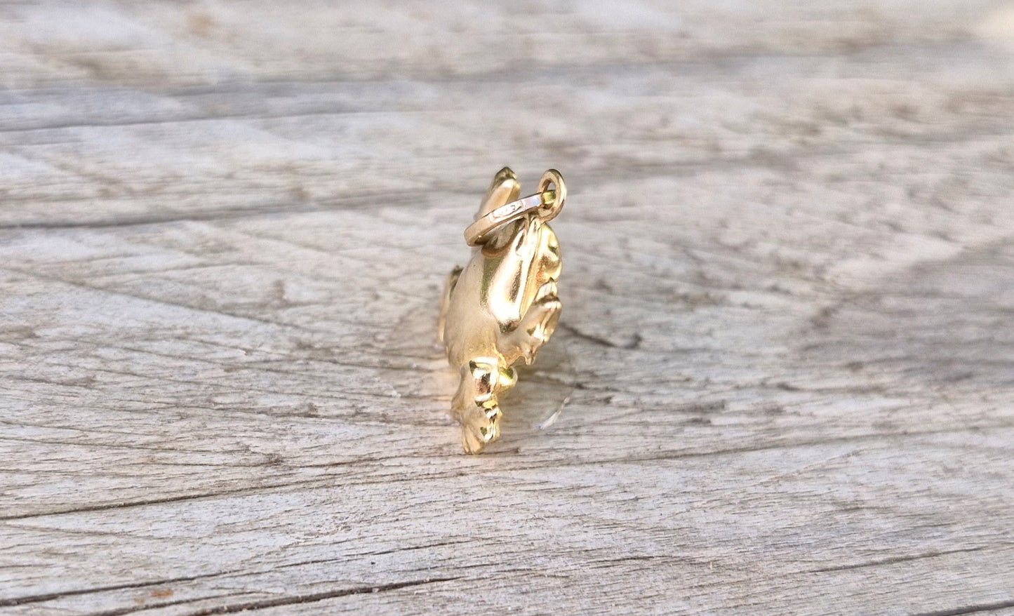 9ct Yellow Gold Frog Pendant