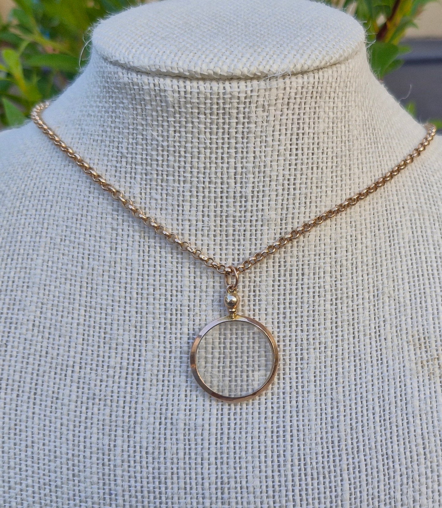 Circa 1911 - Double Sided Glass Photo Memento Pendant, 9ct Gold