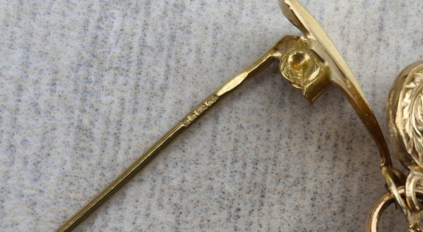 Beautiful 9ct Yellow Gold Vintage Brooch - Conversion Options