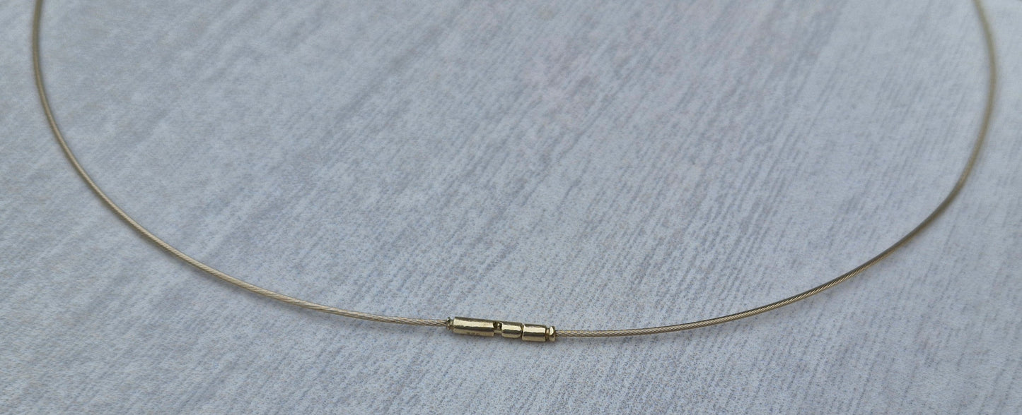 9ct Yellow Gold, Fine Cable Chain, Necklace Choker