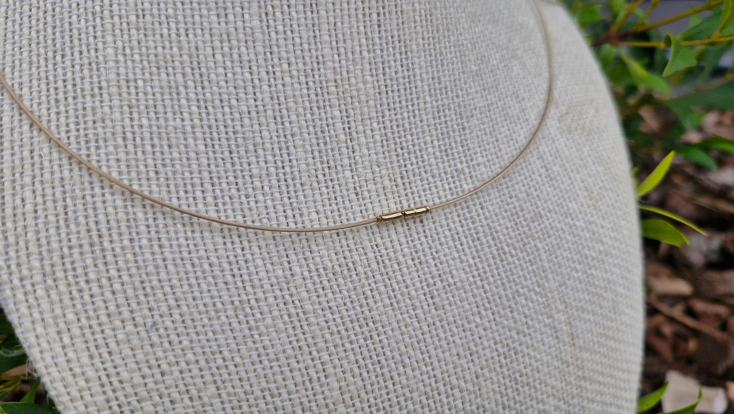 9ct Yellow Gold, Fine Cable Chain, Necklace Choker