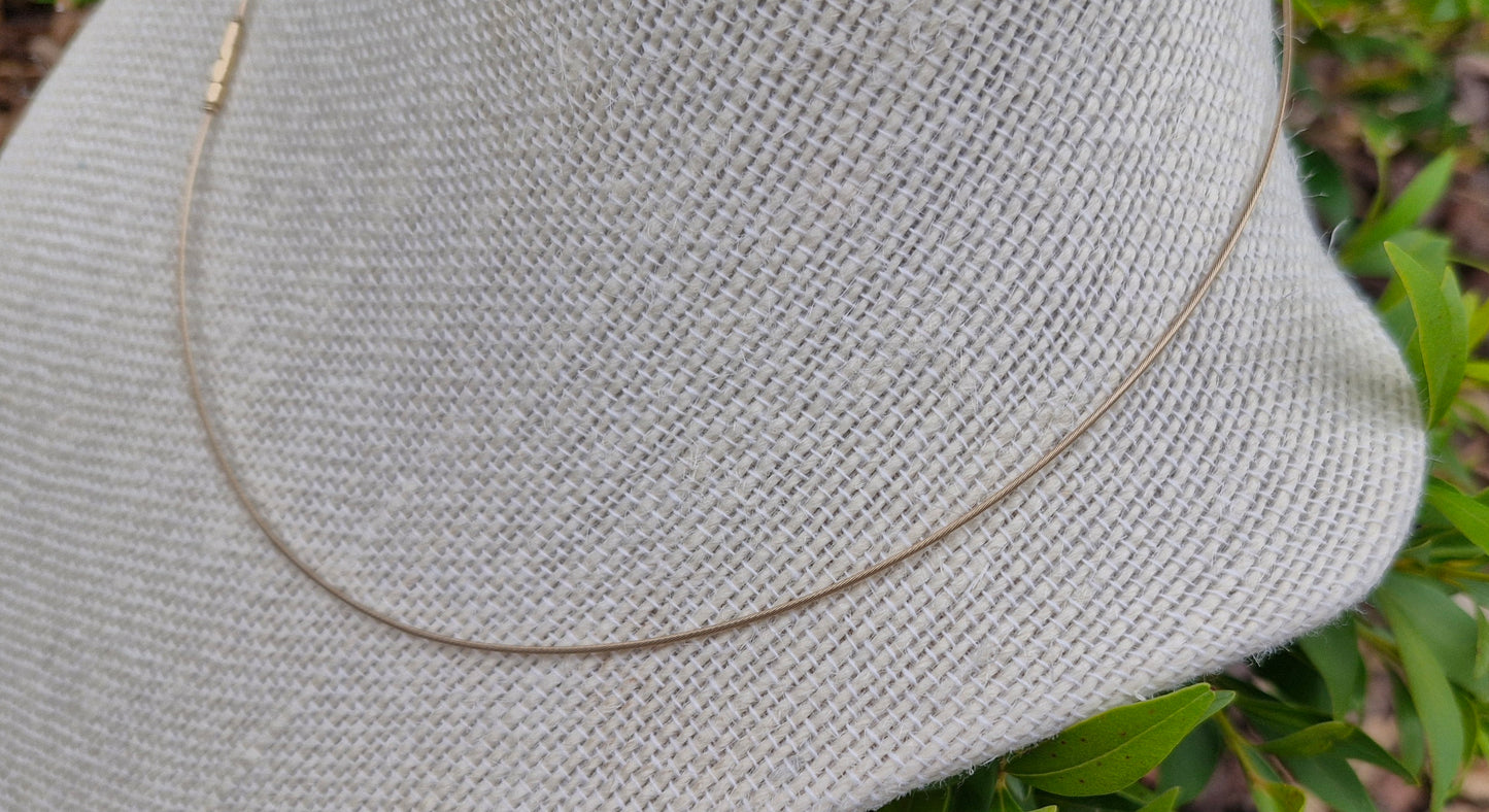 9ct Yellow Gold, Fine Cable Chain, Necklace Choker