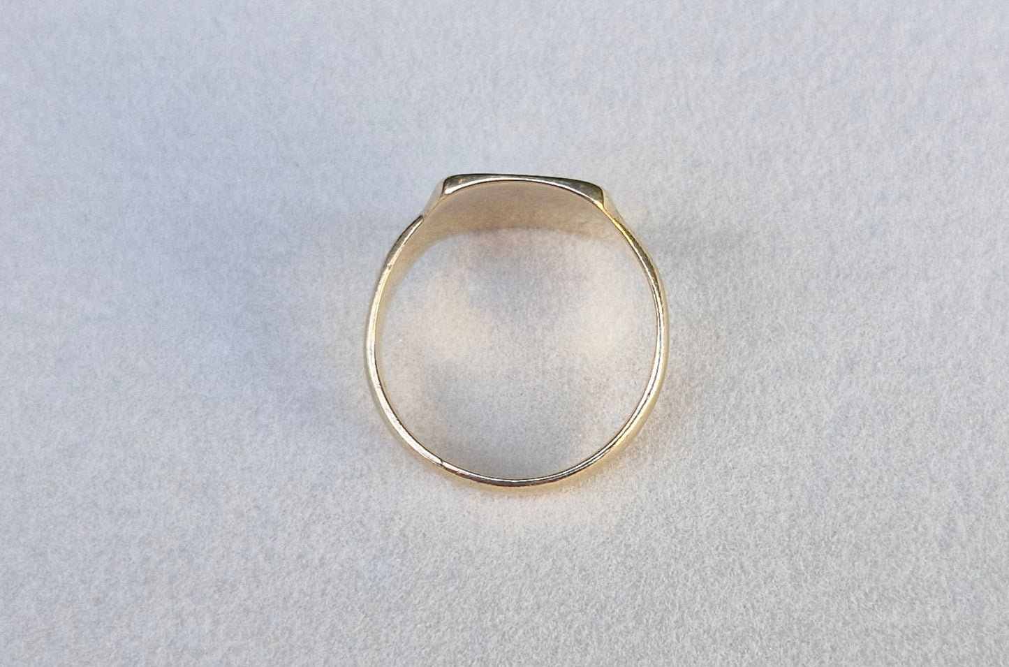 Vintage 9ct Gold Signet Monogram Ring - Size Q 1/2