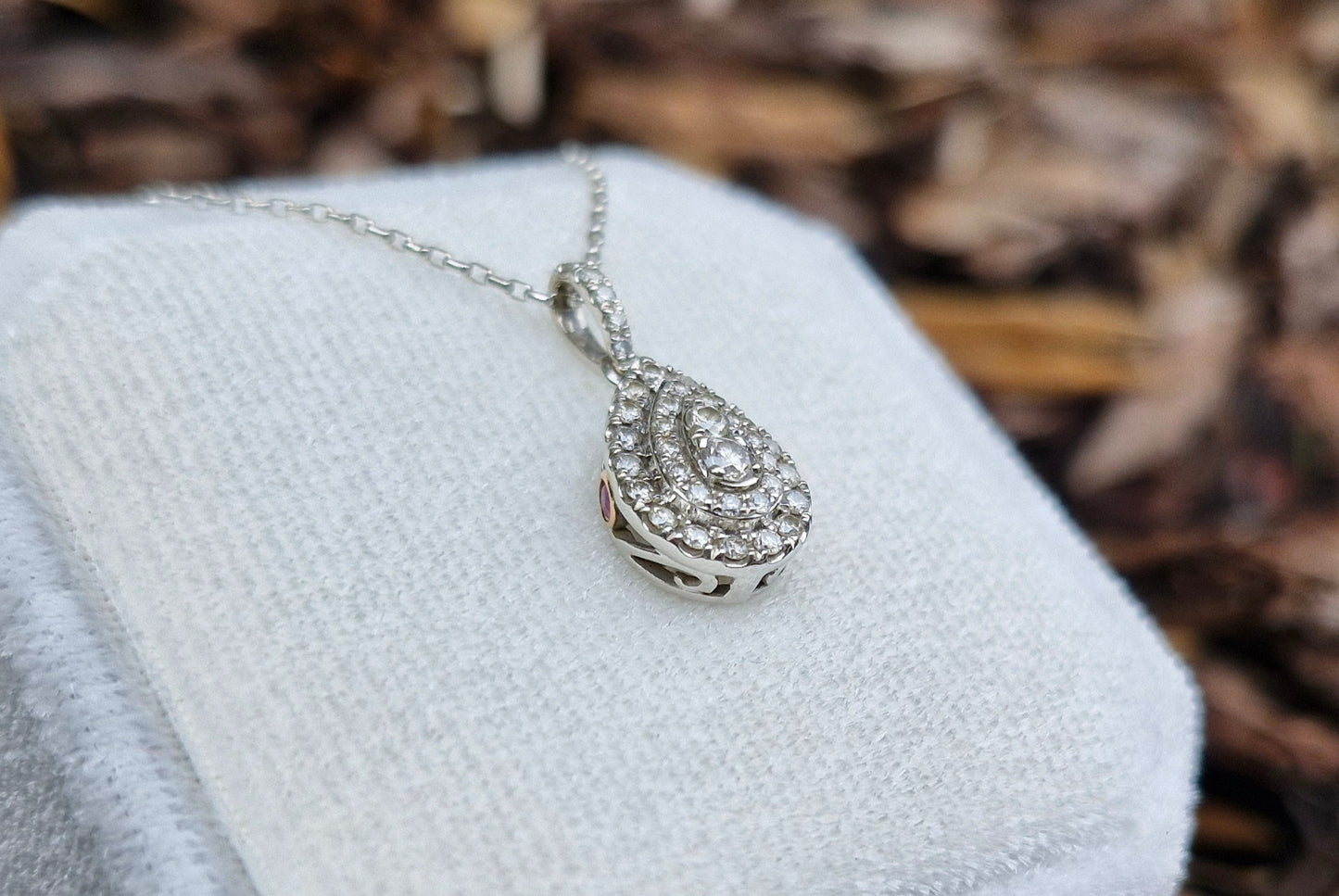 10ct White Gold Diamond Necklace - 50cms - Michael Hill Jewellers