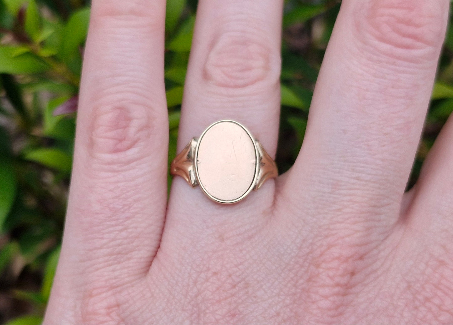 9ct Gold Rare Secret Flip Enamel Freemason Ring - Size S