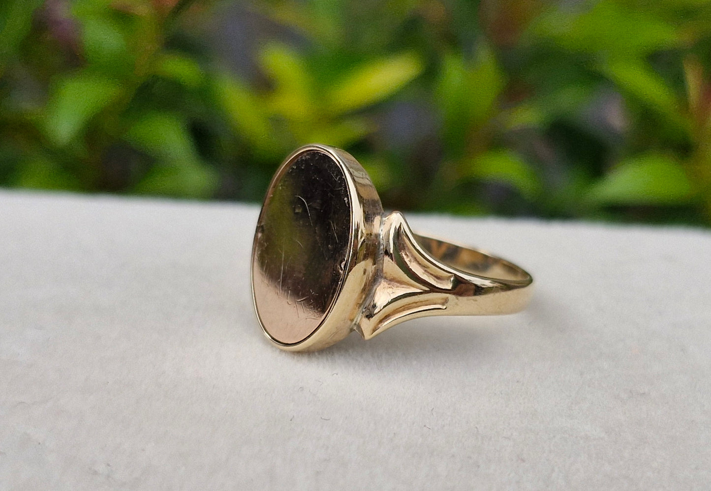 9ct Gold Rare Secret Flip Enamel Freemason Ring - Size S