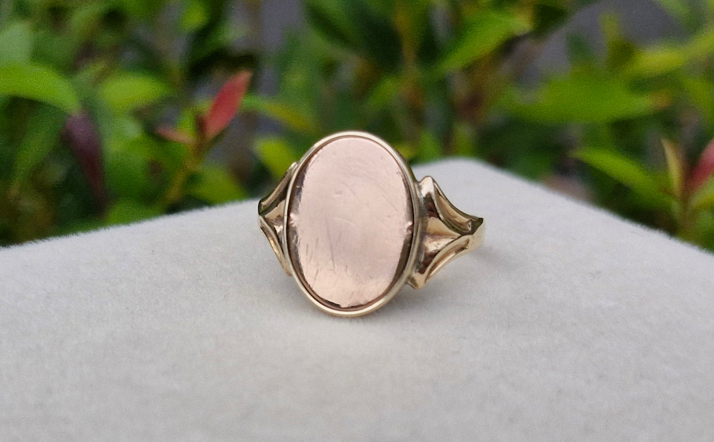 9ct Gold Rare Secret Flip Enamel Freemason Ring - Size S