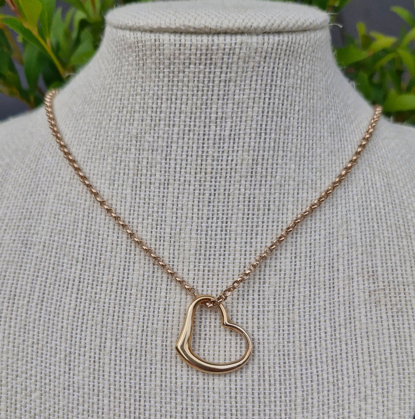9ct Yellow Gold Heart Pendant