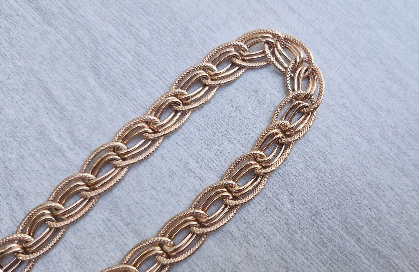 9ct Rose Gold Fancy Link Bracelet