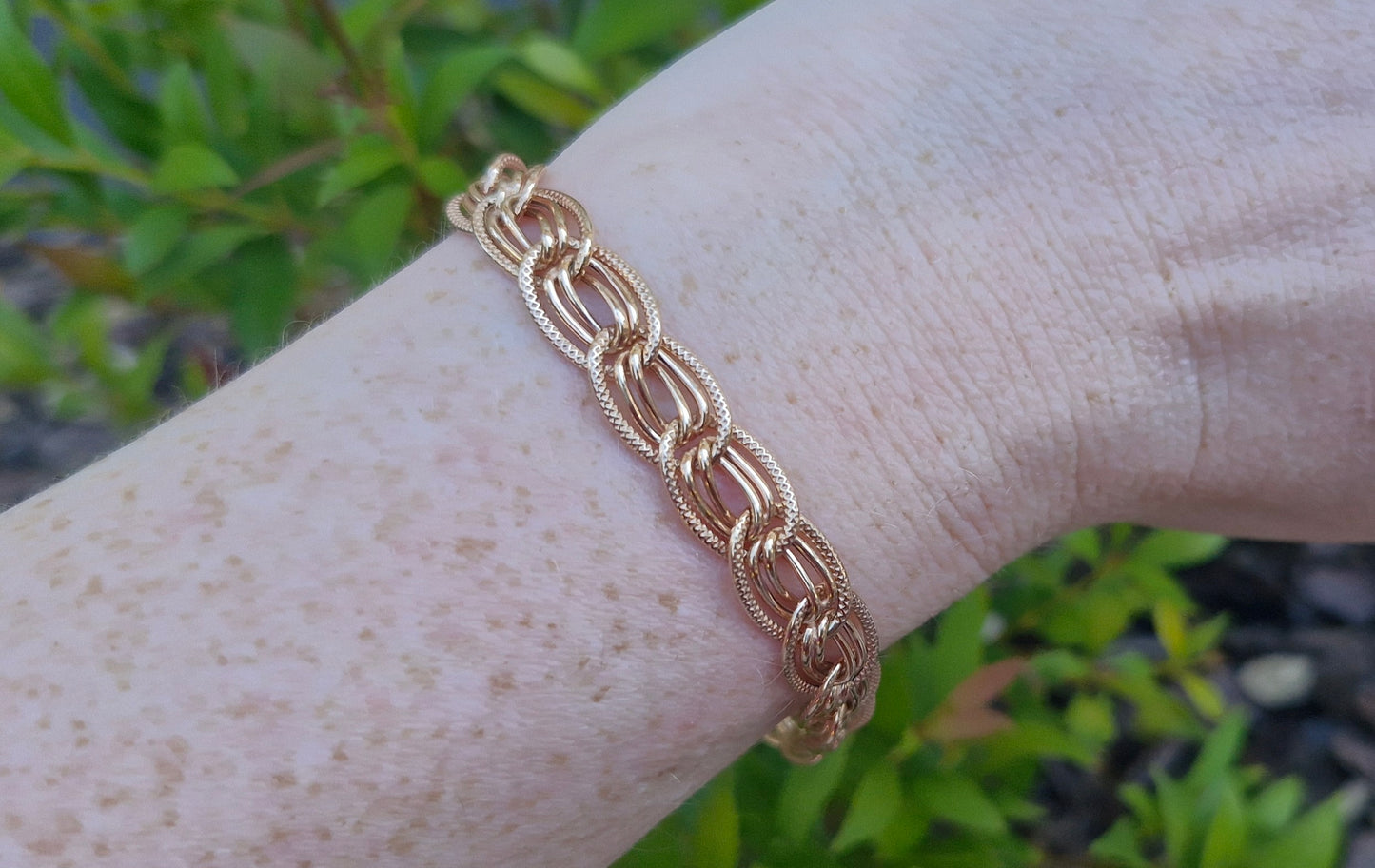 9ct Rose Gold Fancy Link Bracelet