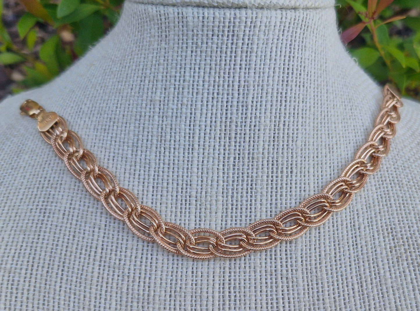 9ct Rose Gold Fancy Link Bracelet