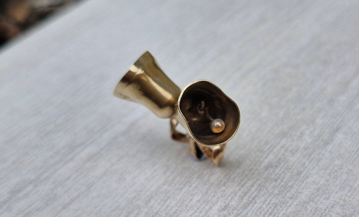 9ct Gold Vintage Bells Charm or pendant *Scrap Price*